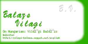 balazs vilagi business card